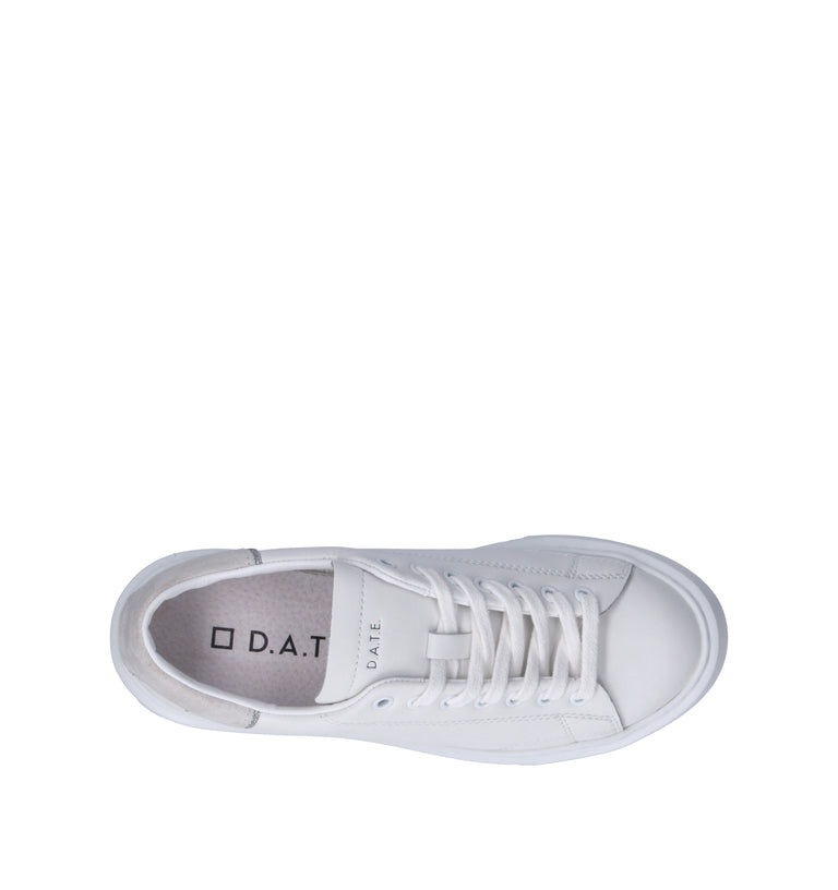 D.A.T.E. Sneaker donna bianca in pelle