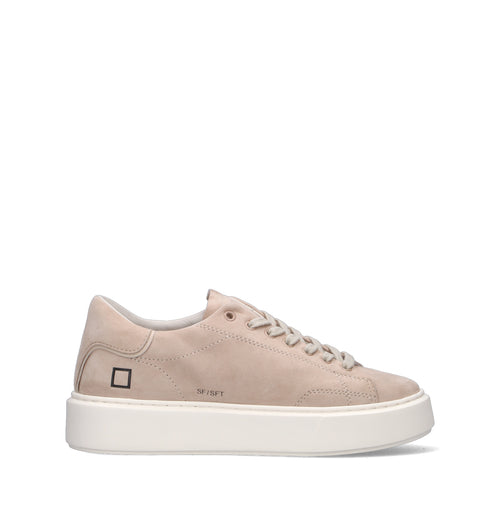 D.A.T.E. Sneaker donna nude in suede