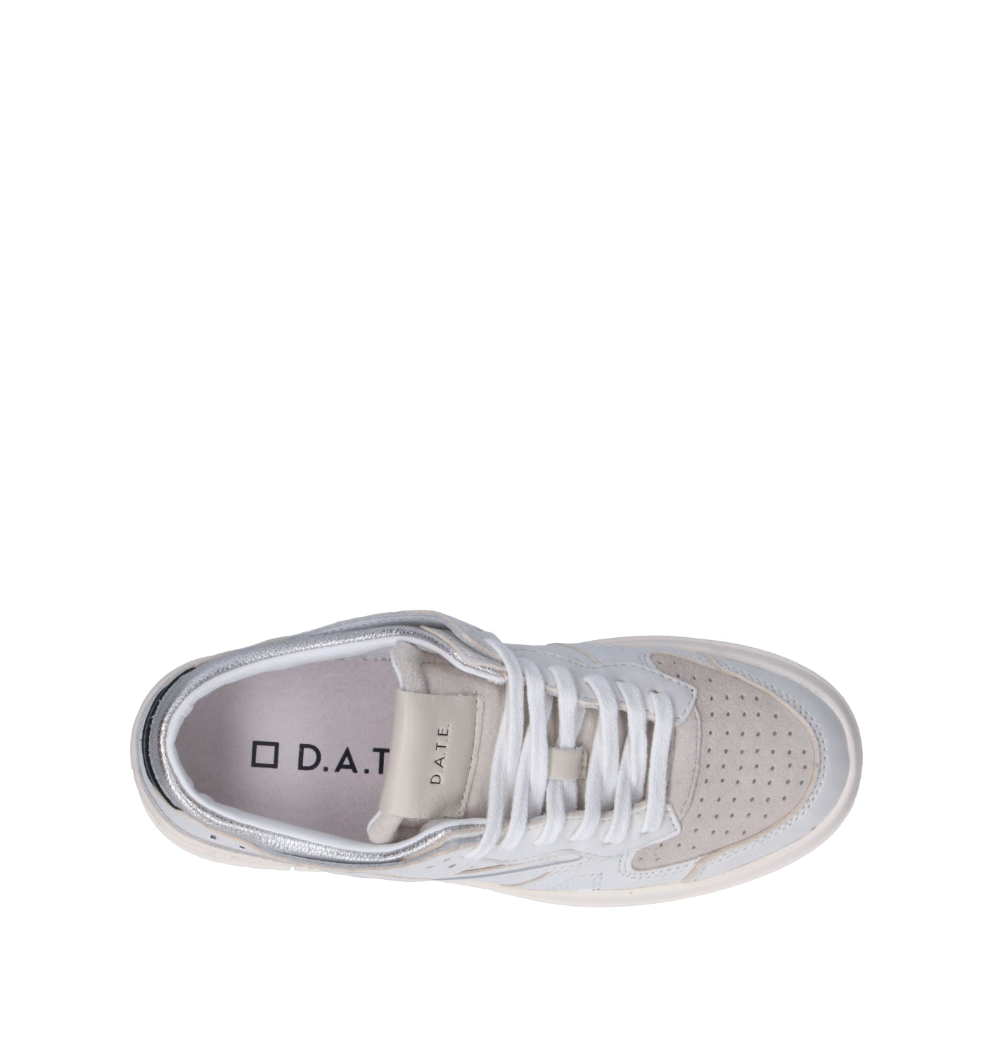 D.A.T.E. Sneaker donna bianca in pelle