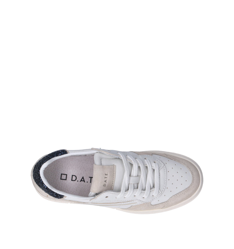 D.A.T.E. Sneaker donna bianca in pelle