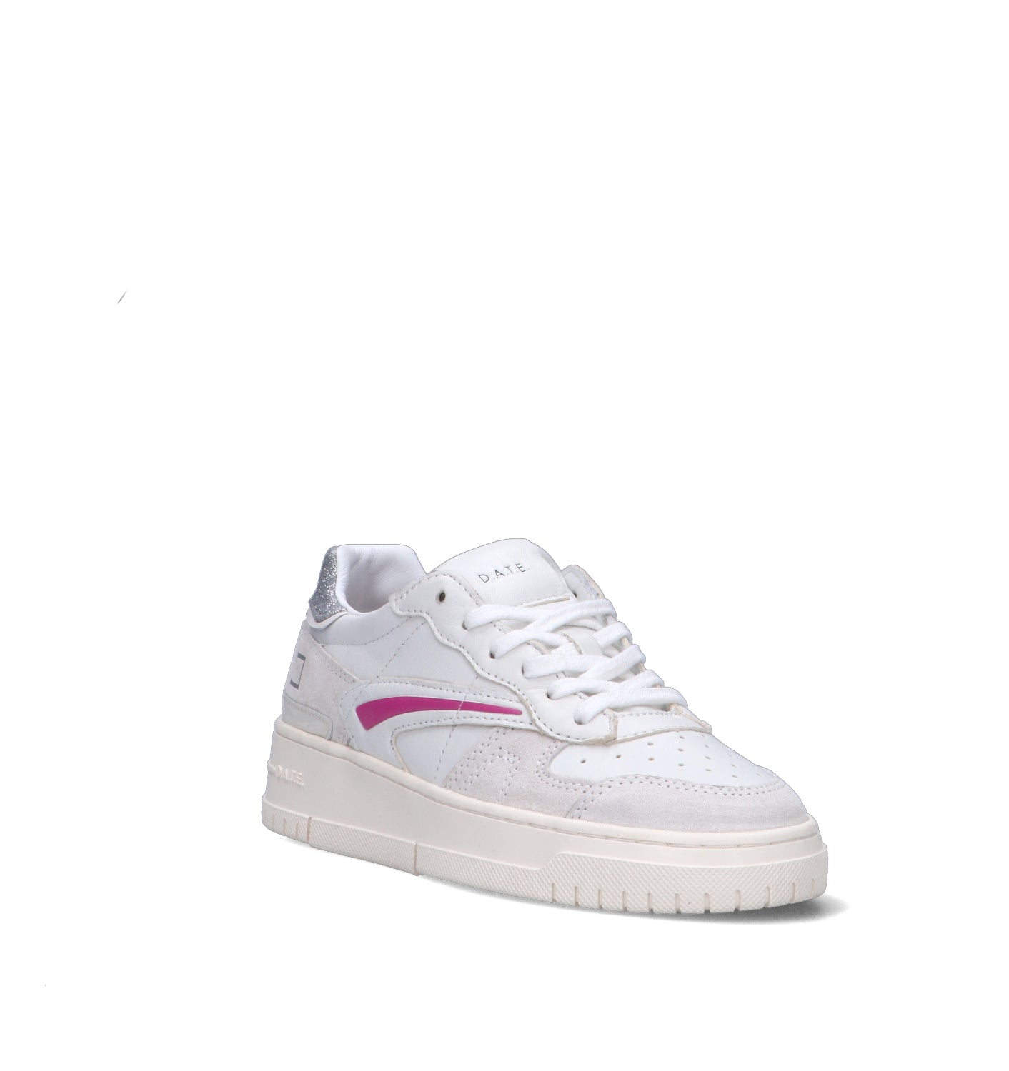 D.A.T.E. Sneaker donna bianca in pelle