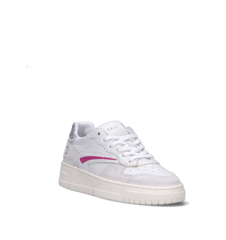 D.A.T.E. Sneaker donna bianca in pelle