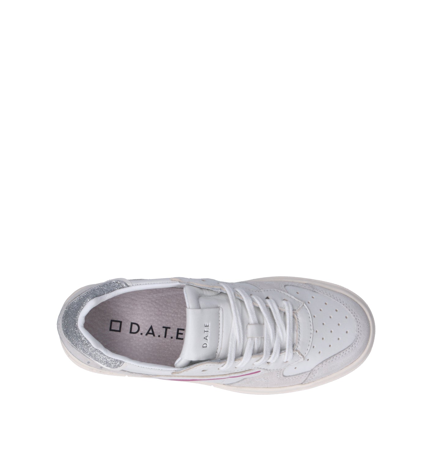 D.A.T.E. Sneaker donna bianca in pelle