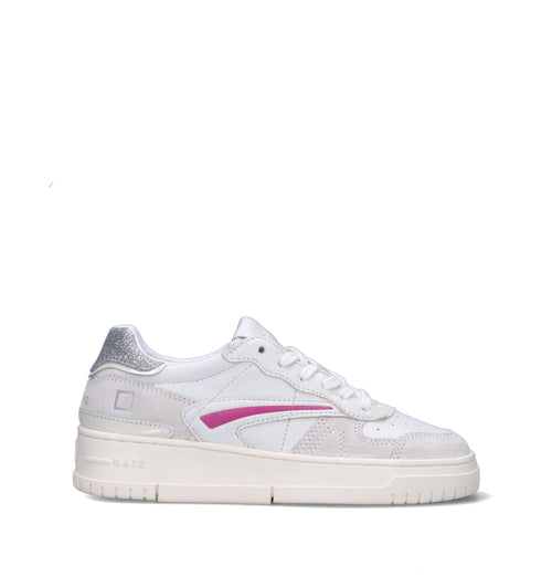 D.A.T.E. Sneaker donna bianca in pelle