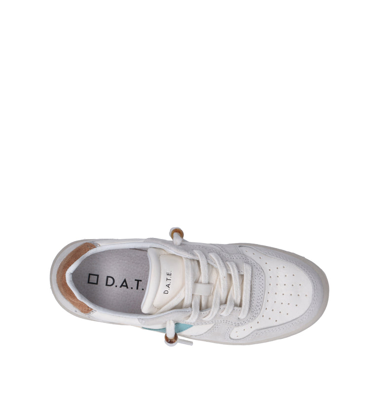 D.A.T.E. Sneaker donna bianca in pelle