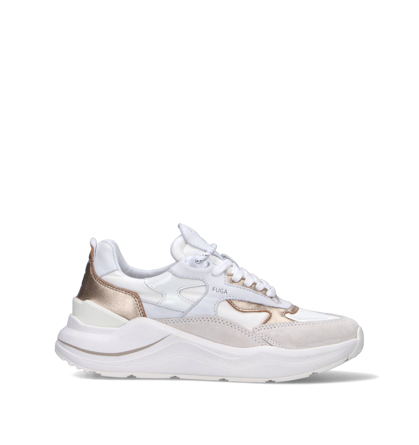 D.A.T.E. Sneaker donna bianca/oro