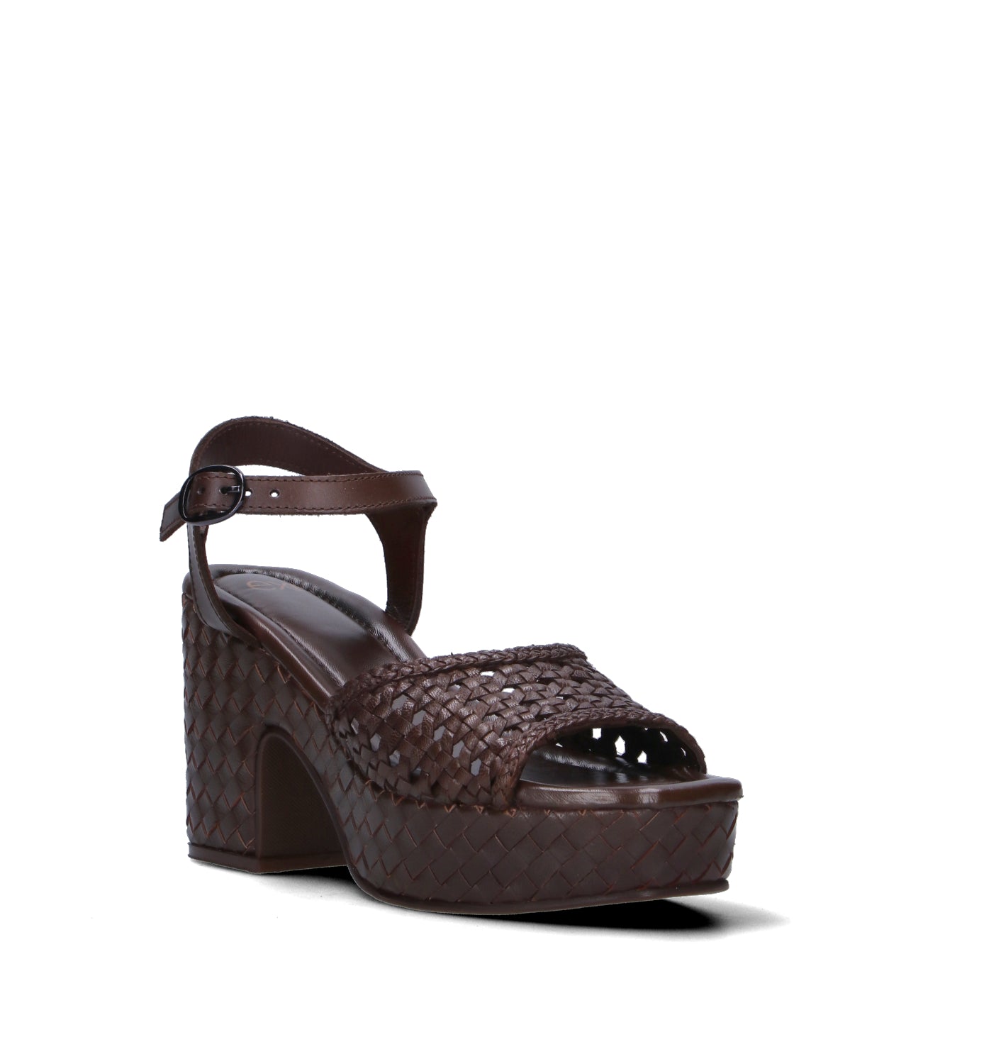 EXE Sandalo donna marrone in pelle