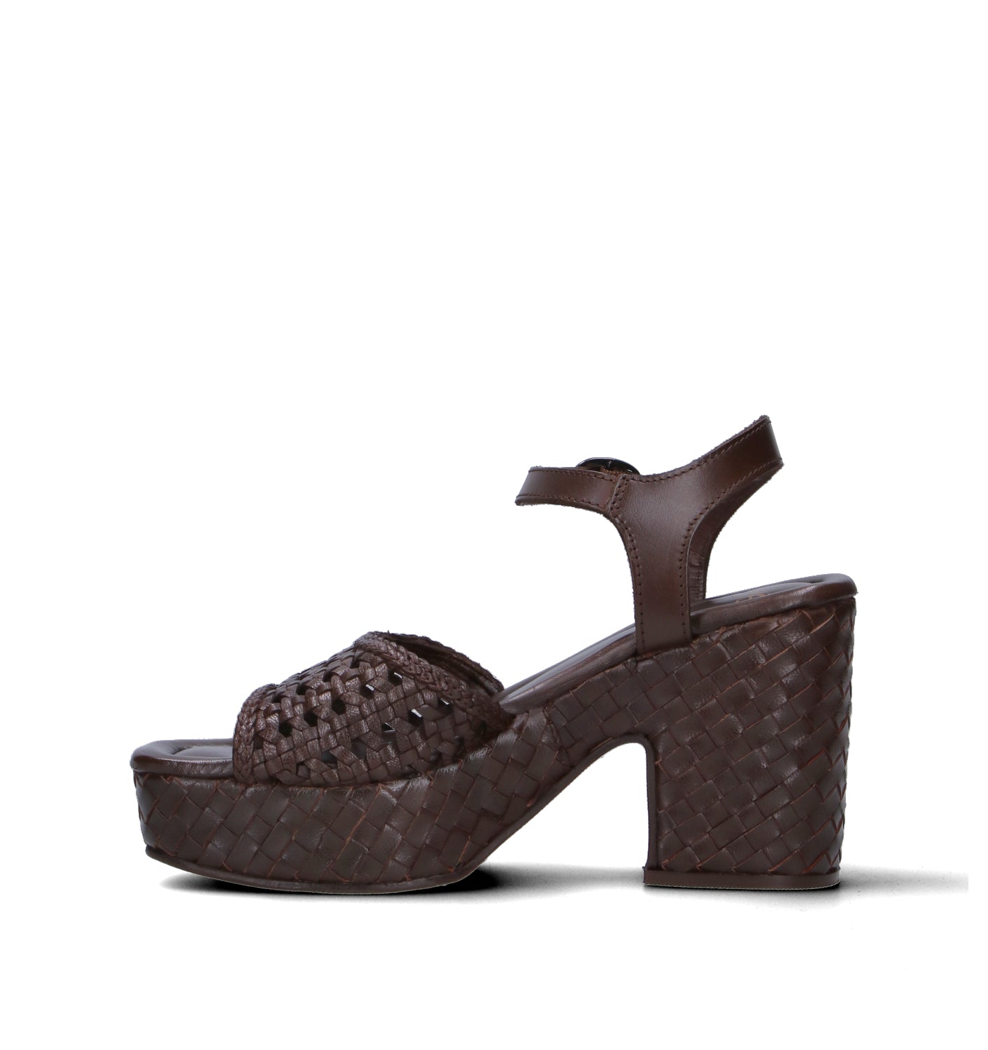 EXE Sandalo donna marrone in pelle