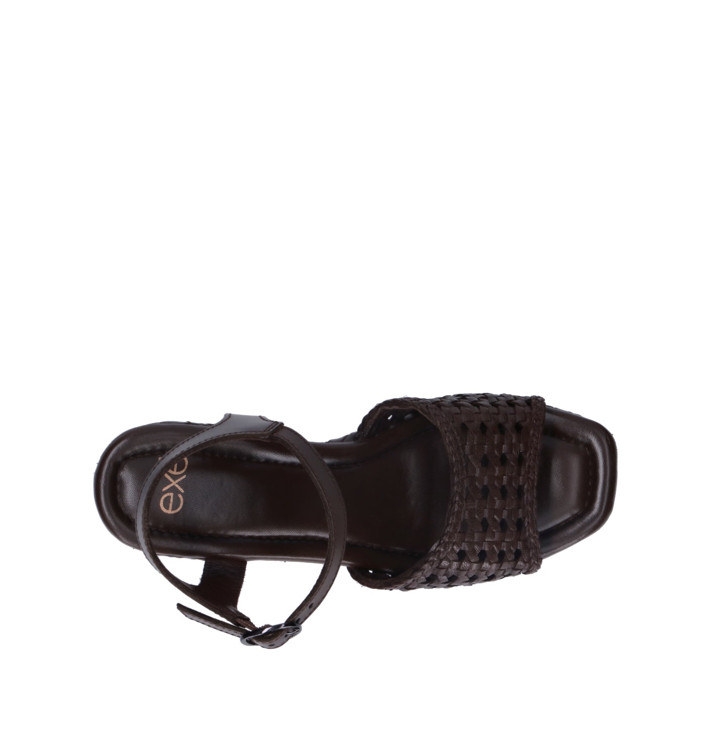 EXE Sandalo donna marrone in pelle