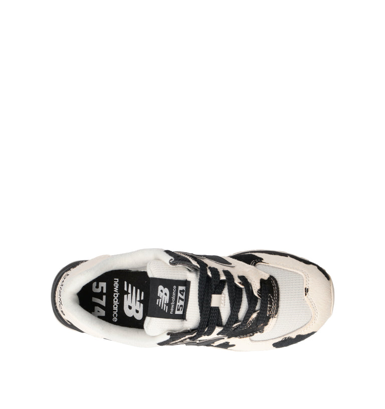 NEW BALANCE 574 Sneaker donna in tessuto e materiale sintetico. La stampa animalier effetto cavallin
