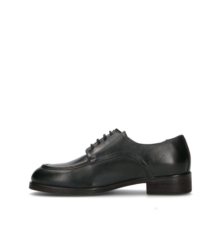 HUNDRED 100 Stringata donna nera in pelle