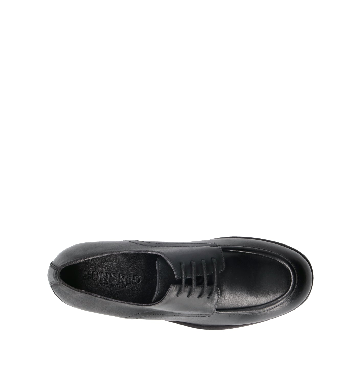 HUNDRED 100 Stringata donna nera in pelle