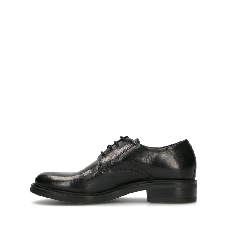 HUNDRED 100 Stringata donna nera in pelle