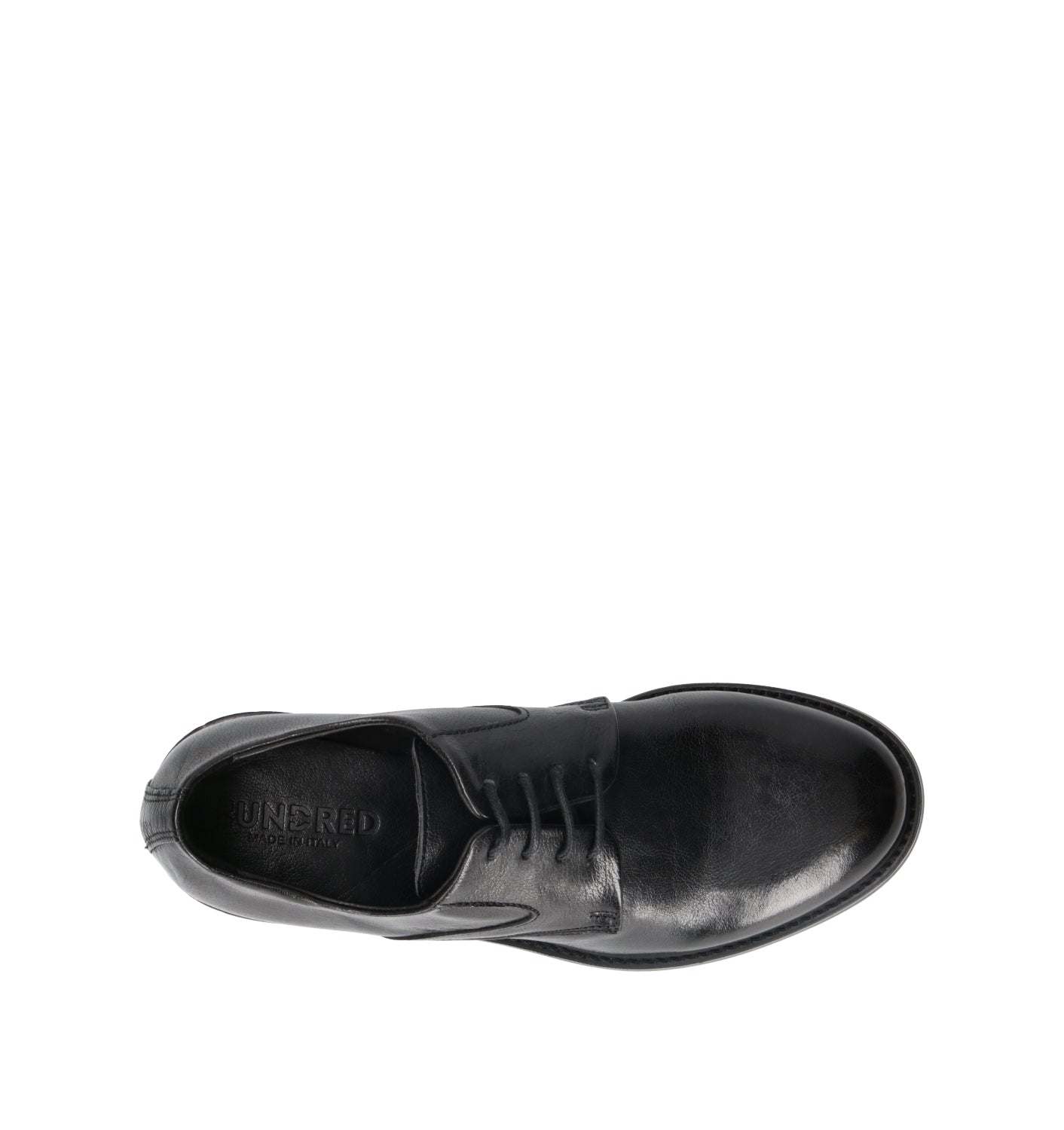 HUNDRED 100 Stringata donna nera in pelle