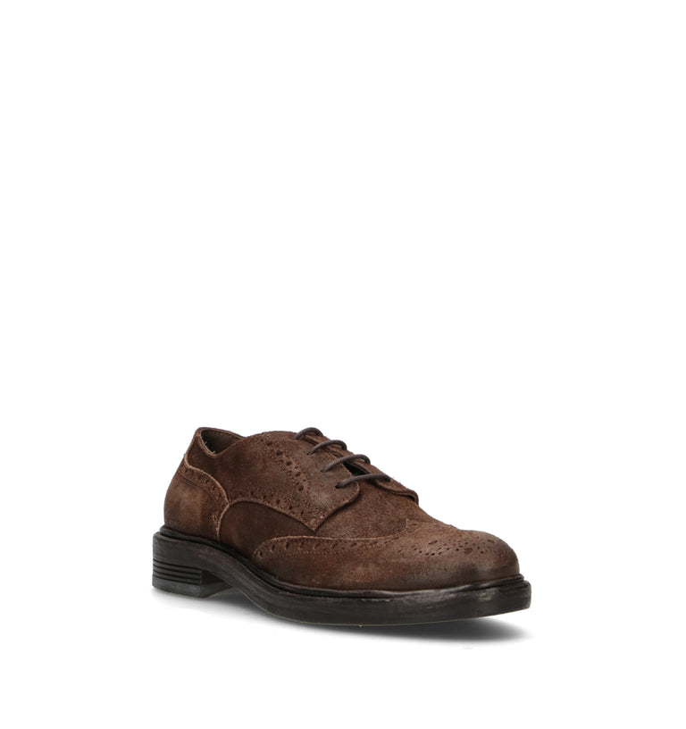 HUNDRED 100 Stringata donna testa di moro in suede