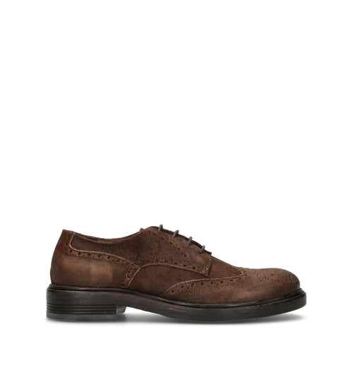 HUNDRED 100 Stringata donna testa di moro in suede