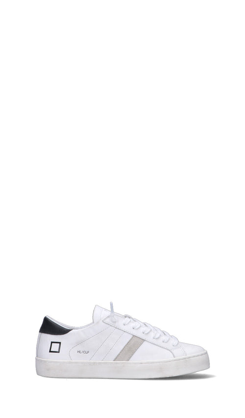 D.A.T.E. HILL LOW CALF Sneaker donna bianca/nera in pelle