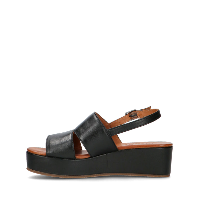 VUEVA Sandalo donna nero in pelle