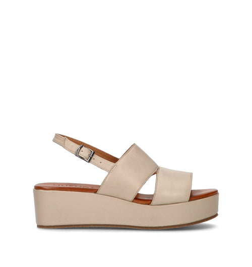VUEVA Sandalo donna beige in pelle