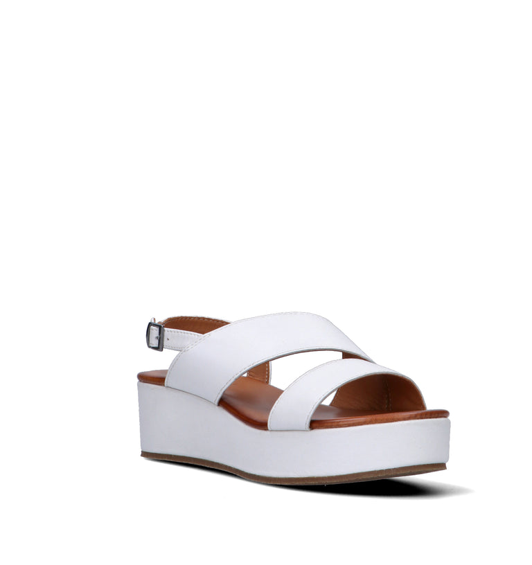 VUEVA Sandalo donna bianco in pelle