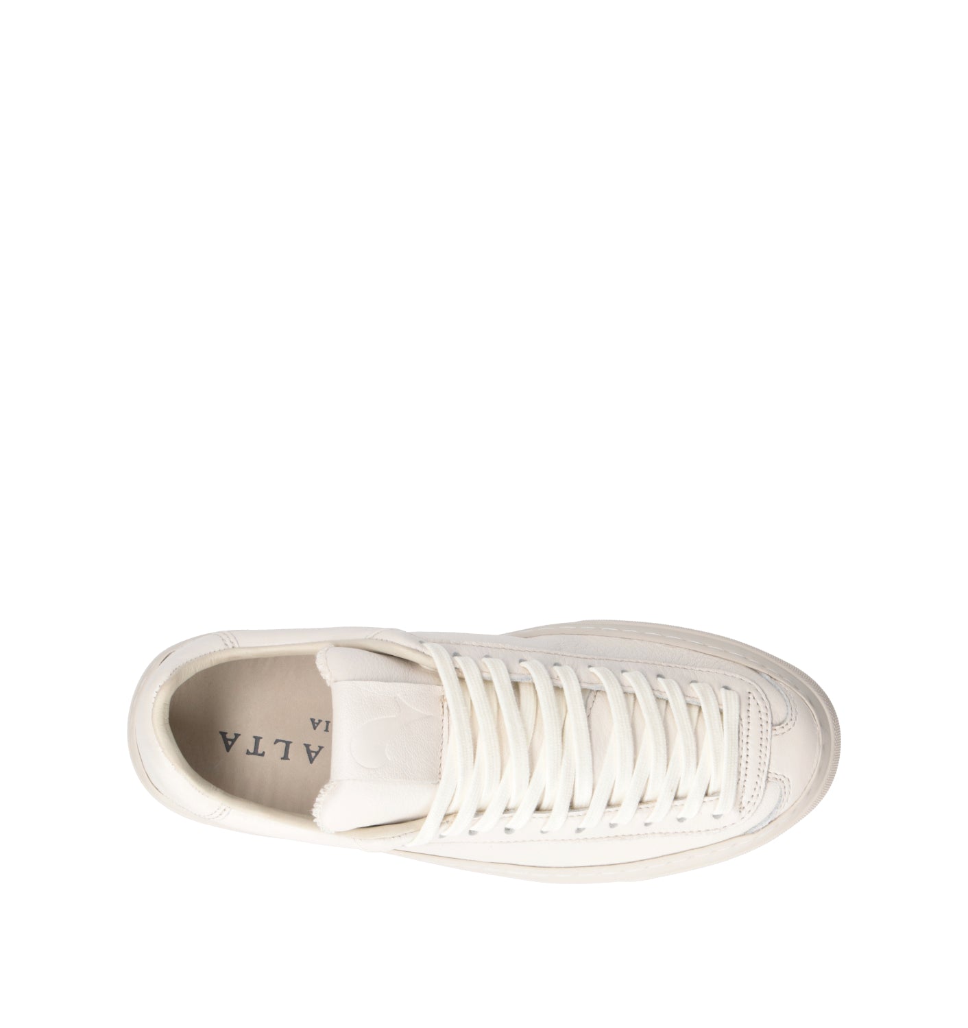 AQUA ALTA Sneaker donna latte in pelle