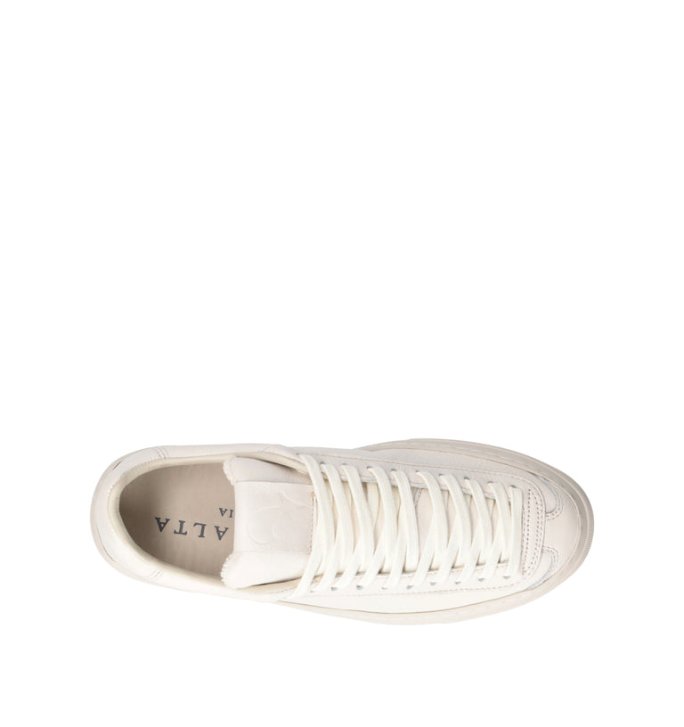 AQUA ALTA Sneaker donna latte in pelle