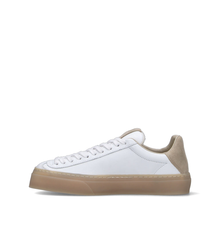 AQUA ALTA Sneaker donna bianca in pelle
