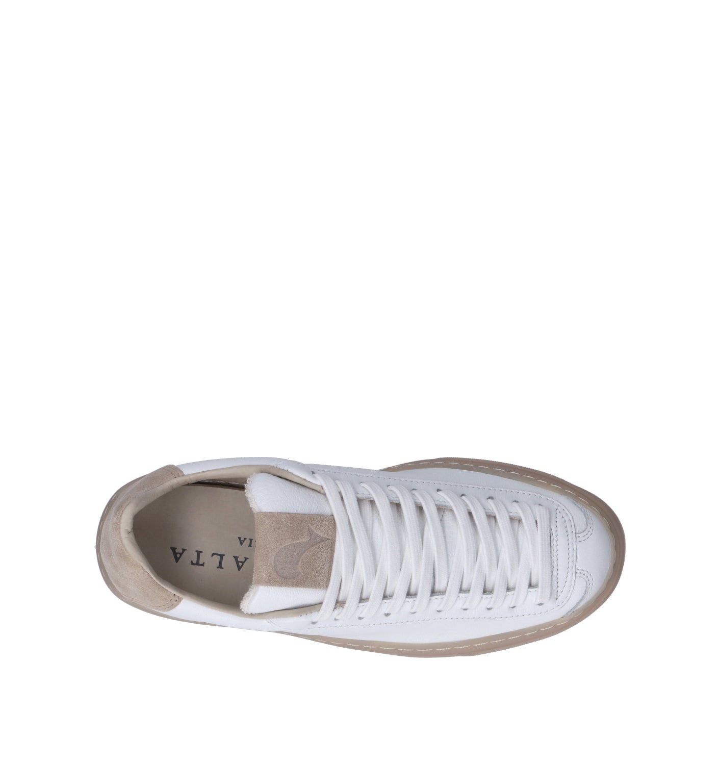 AQUA ALTA Sneaker donna bianca in pelle
