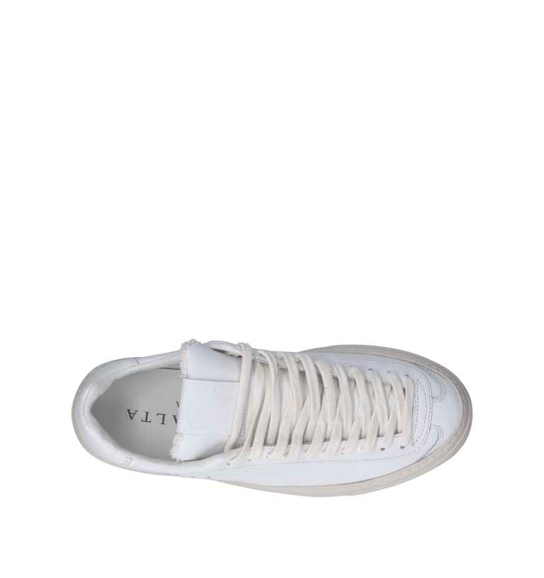 AQUA ALTA Sneaker donna bianca in pelle
