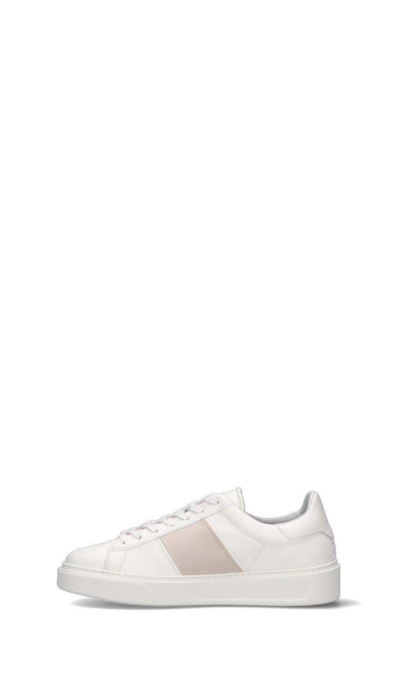 WOOLRICH Sneaker uomo bianca in pelle