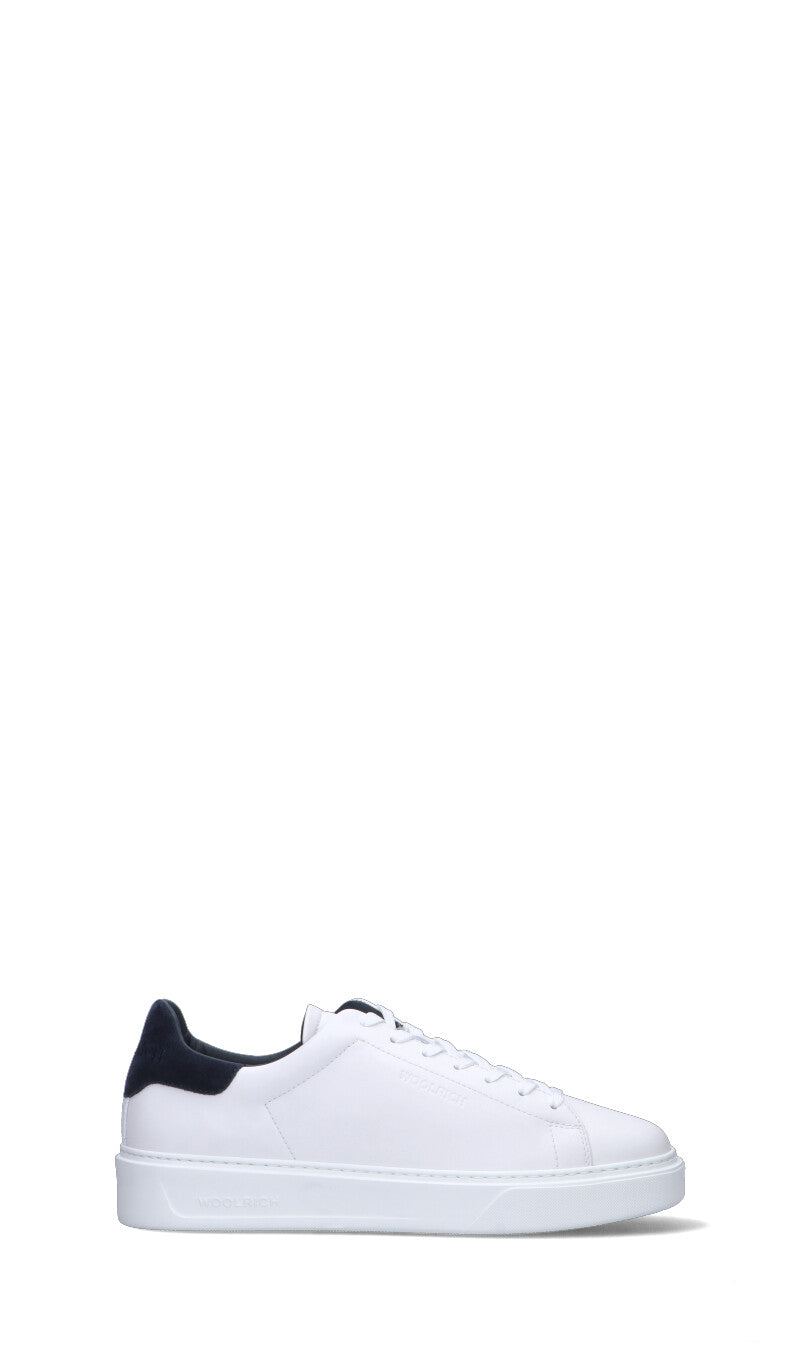 WOOLRICH  Sneaker uomo bianca/blu in pelle