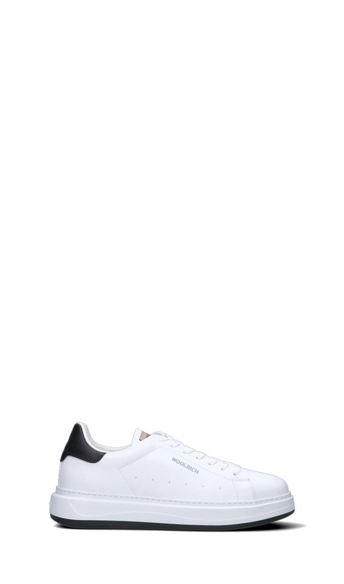 WOOLRICH Sneaker uomo bianco/nero in pelle