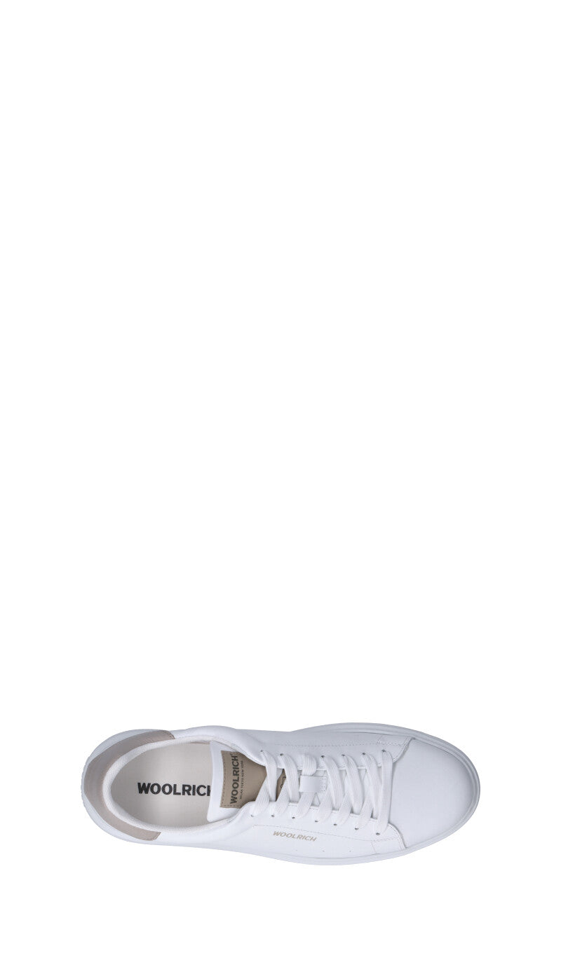 WOOLRICH Sneaker uomo bianca/beige in pelle
