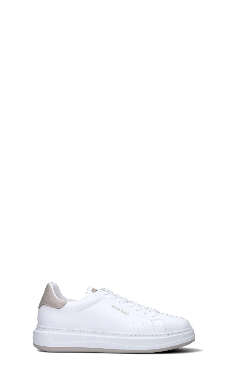 WOOLRICH Sneaker uomo bianca/beige in pelle
