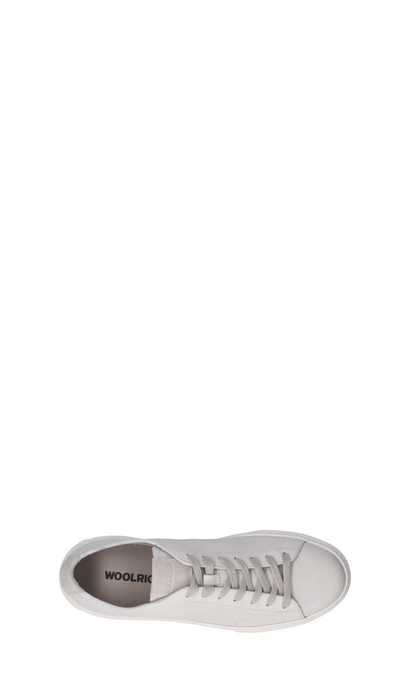 WOOLRICH  Sneaker uomo bianca in pelle