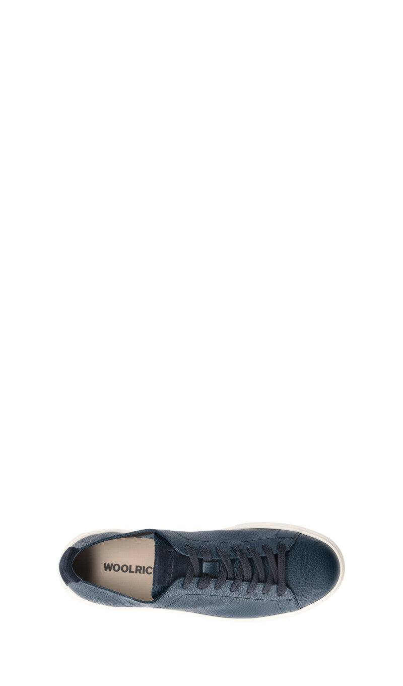 WOOLRICH  Sneaker uomo blu in pelle