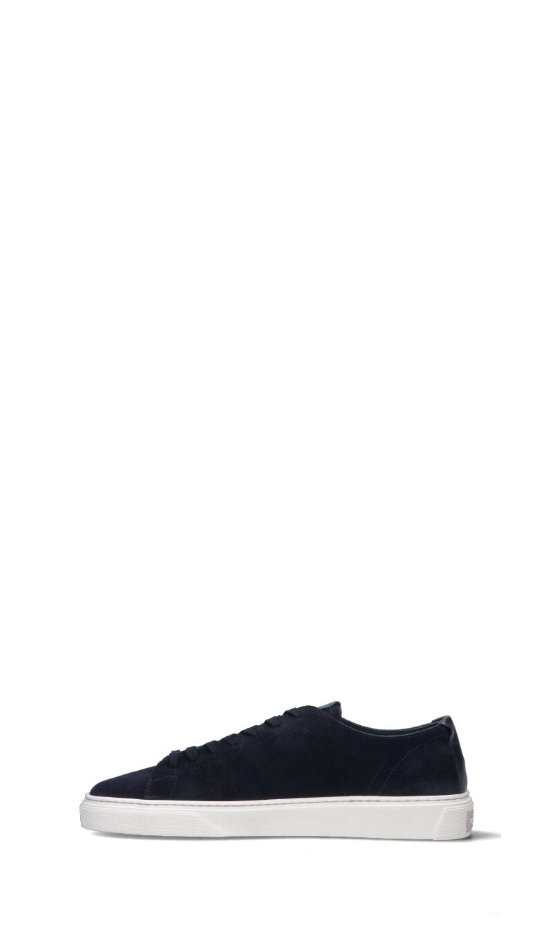 WOOLRICH  Sneaker uomo blu in suede