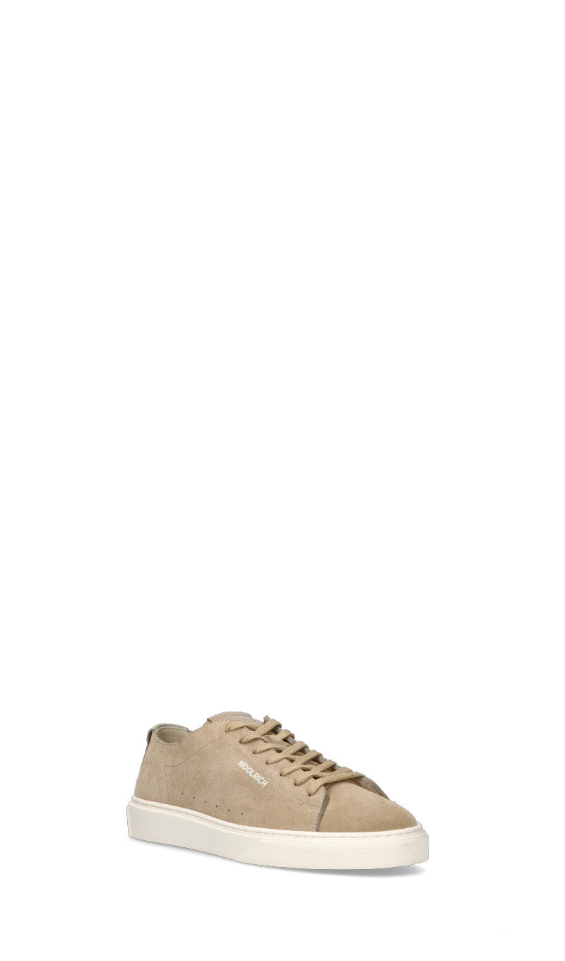 WOOLRICH  Sneaker uomo beige in suede