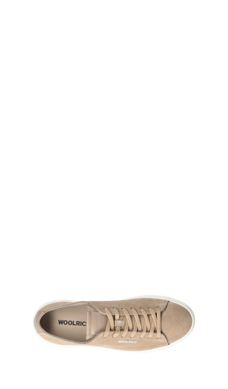 WOOLRICH  Sneaker uomo beige in suede