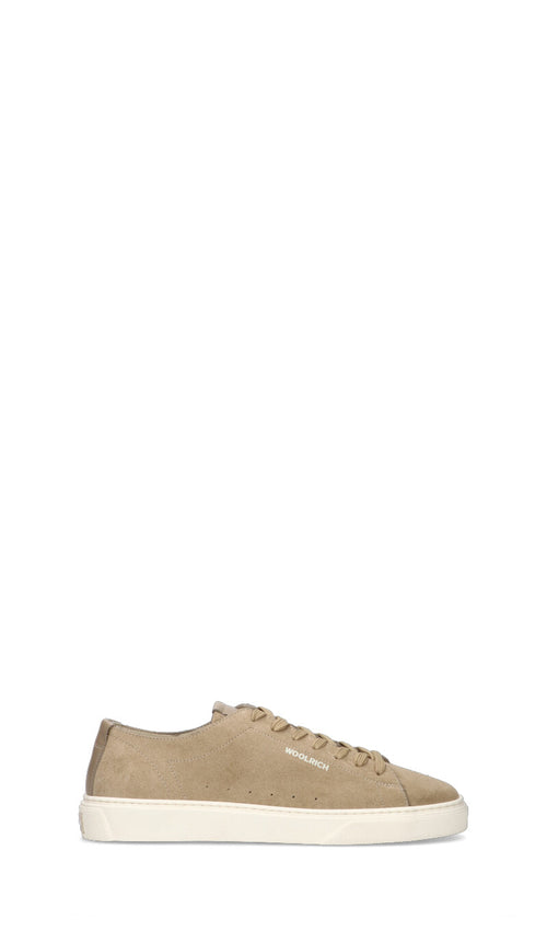 WOOLRICH  Sneaker uomo beige in suede