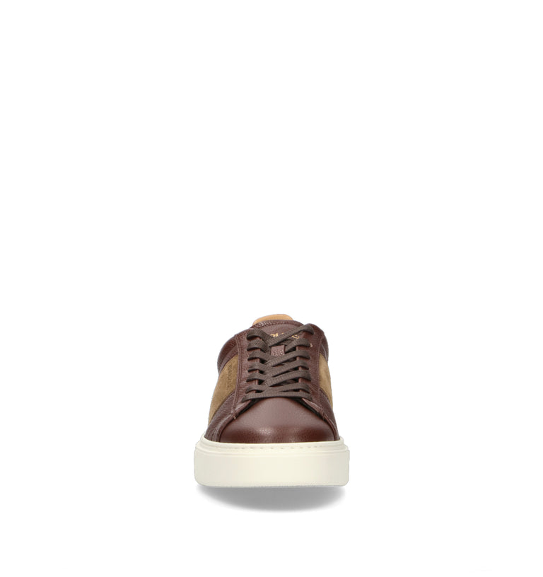 WOOLRICH Sneaker uomo marrone in pelle
