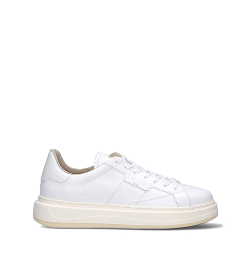 WOOLRICH Sneaker uomo bianca in pelle