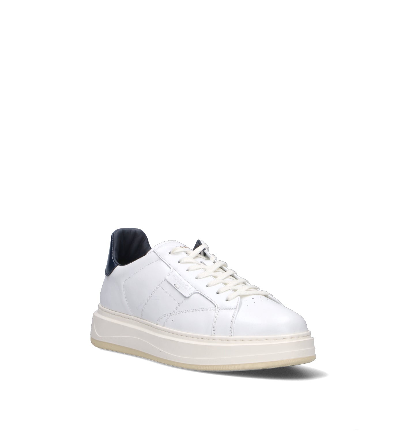 WOOLRICH Sneaker uomo bianca/blu in pelle