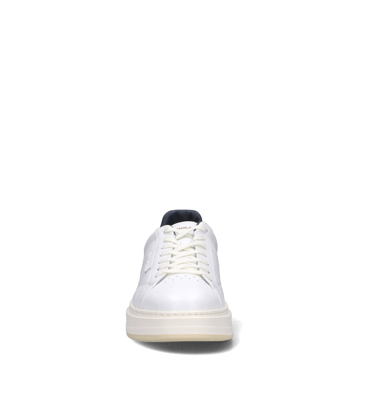 WOOLRICH Sneaker uomo bianca/blu in pelle