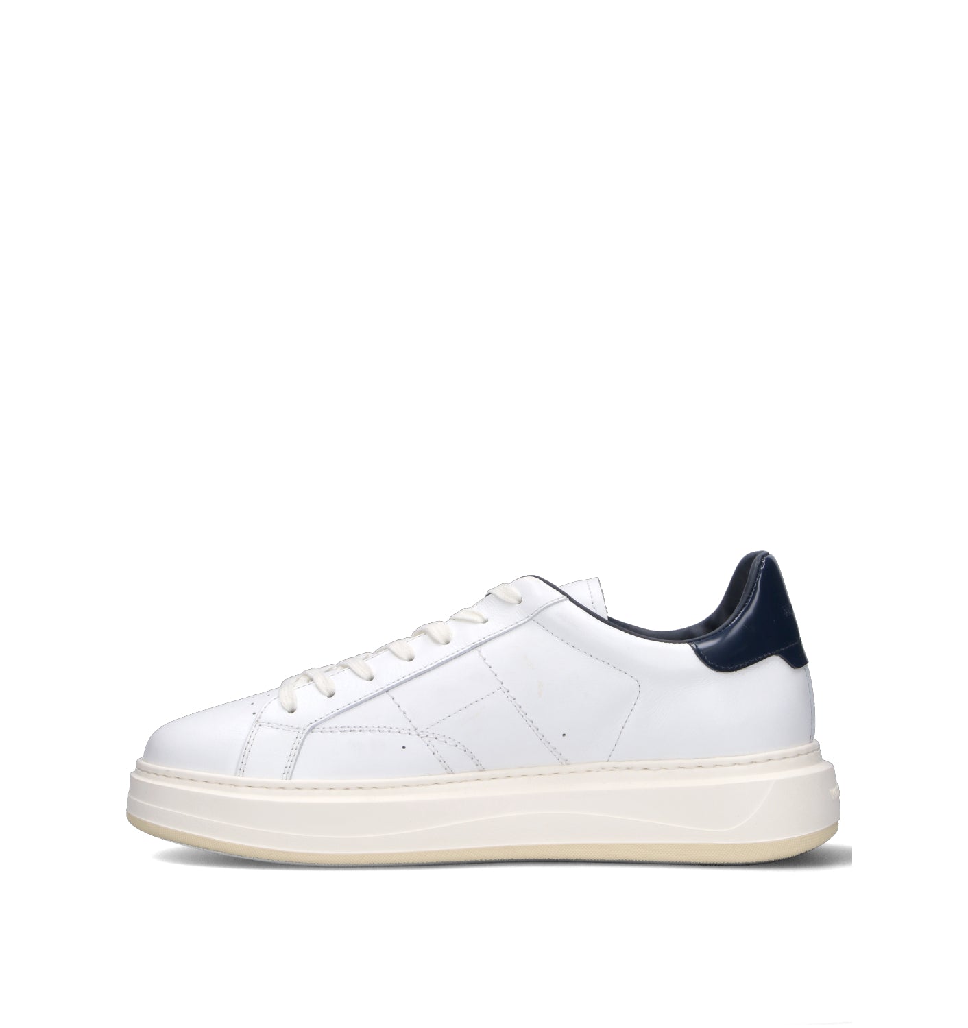 WOOLRICH Sneaker uomo bianca/blu in pelle