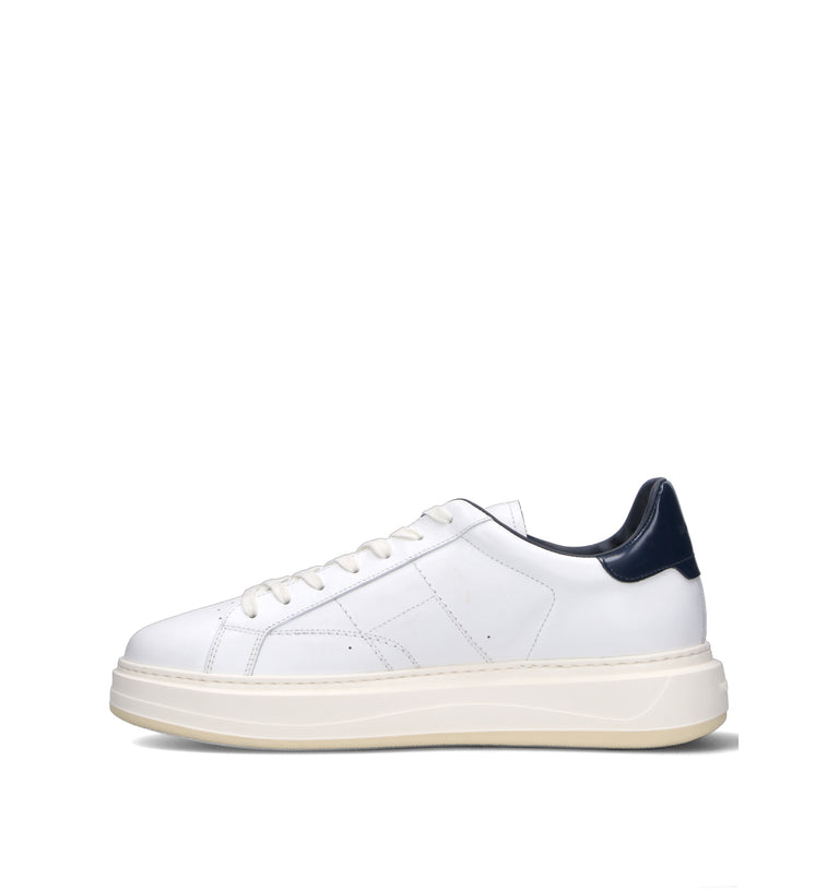 WOOLRICH Sneaker uomo bianca/blu in pelle