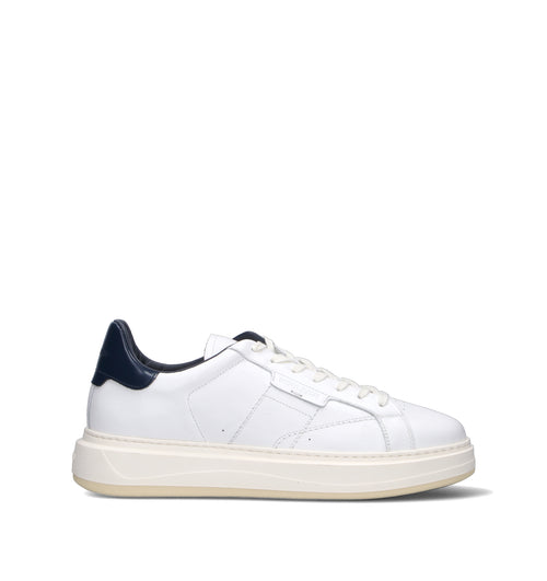 WOOLRICH Sneaker uomo bianca/blu in pelle