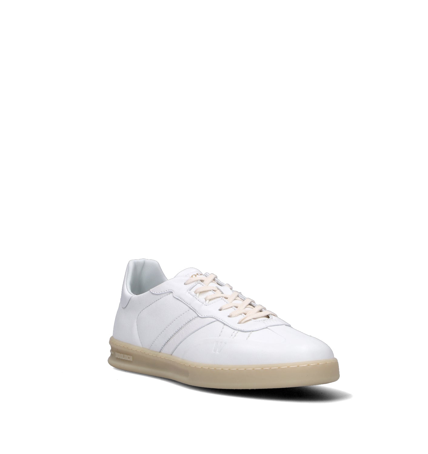 WOOLRICH Sneaker uomo bianca in pelle