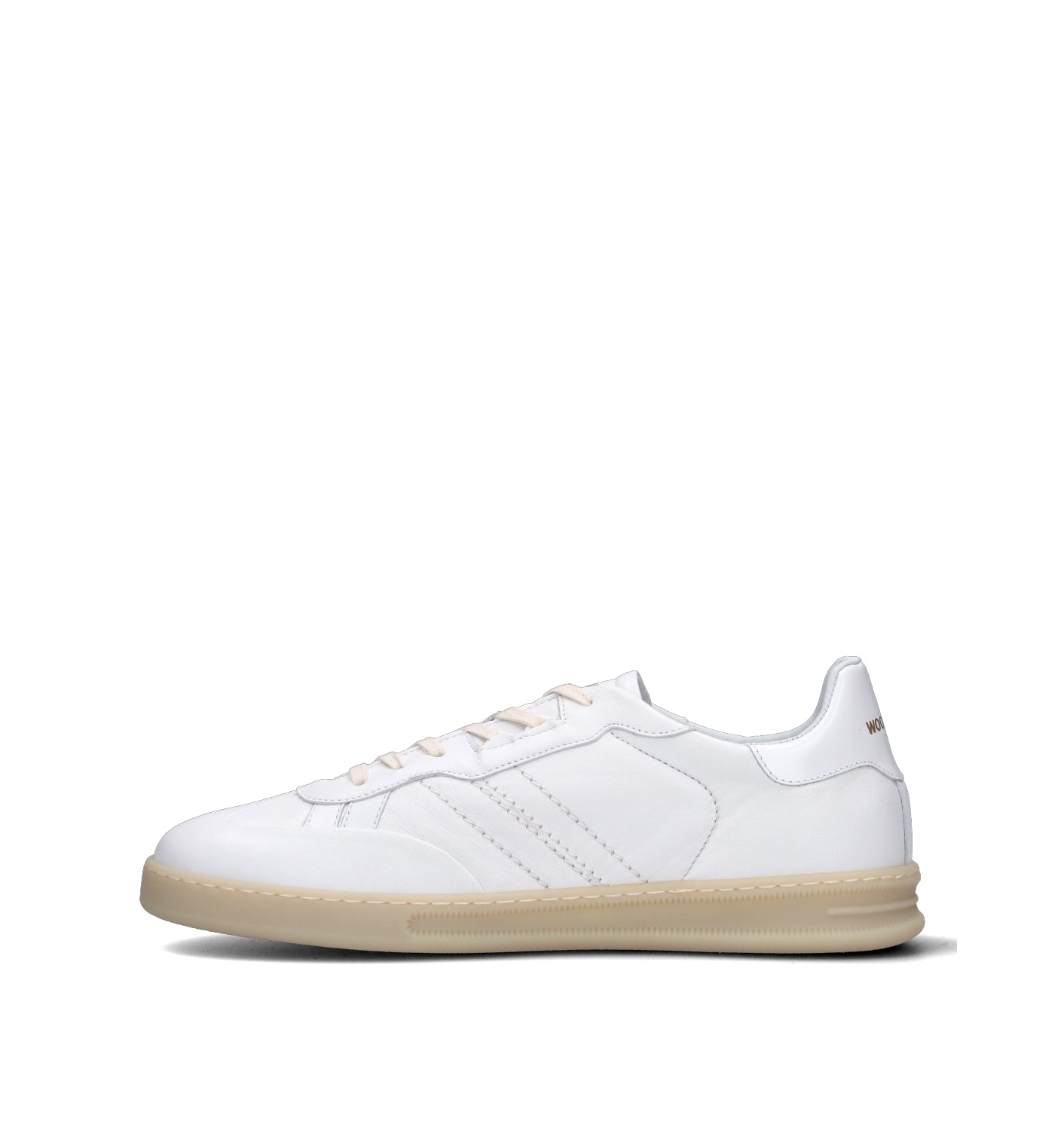 WOOLRICH Sneaker uomo bianca in pelle