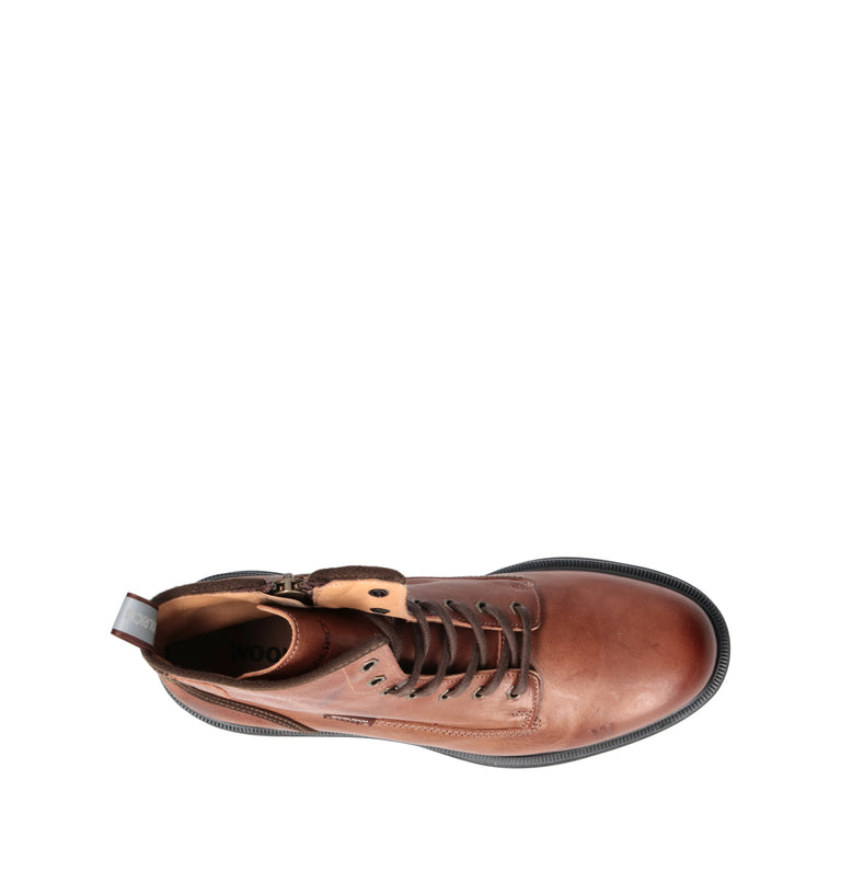 WOOLRICH Anfibio uomo cognac in pelle